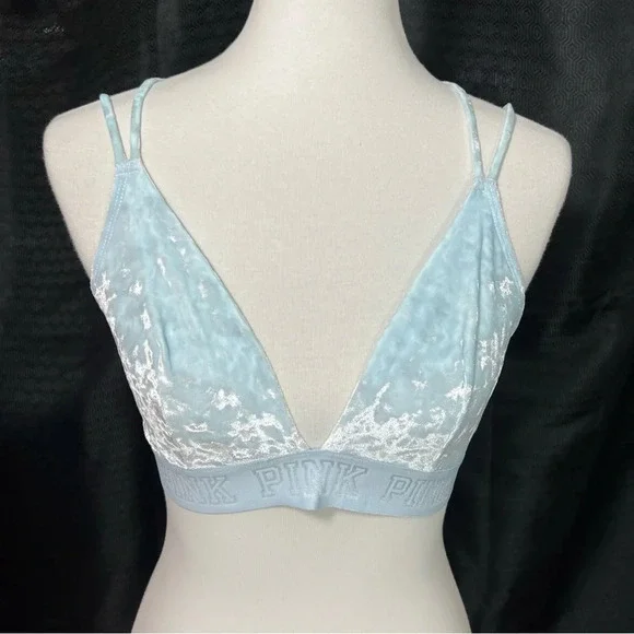 Rare Color New PINK Victoria’s Secret Unlined Velvet Bralette - Picture 4 of 12